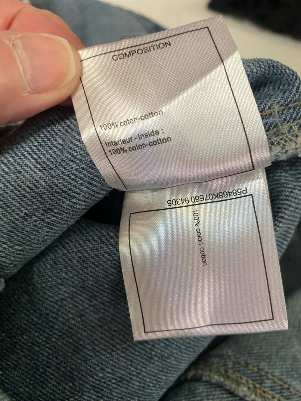 Chanel Blue Denim Skirt with CC cutout front pockets 36